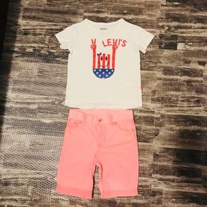 Levi’s toddler girl matching set